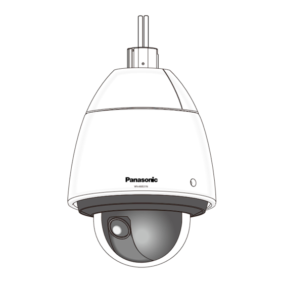 Panasonic WV-X6500 Série Manuel D'utilisation