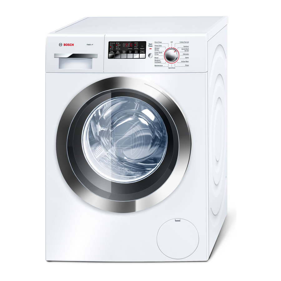 Bosch WAP24202UC Manuel D'utilisation Et D'entretien