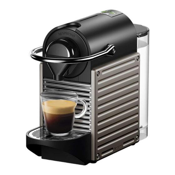 Breville NESPRESSO PIXIE BEC430 Manuel D'instructions