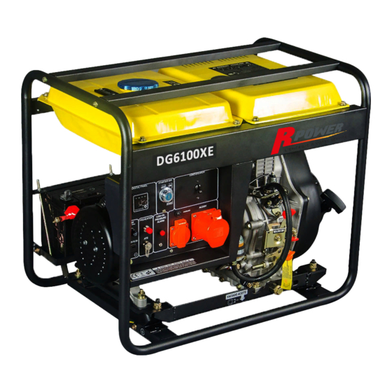ITC Power INDUSTRIE DG6100XE Manuel D'utilisation