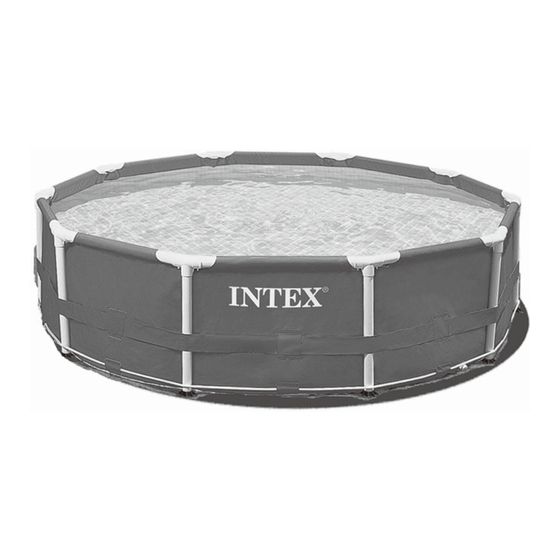 Intex Piscine Tubulaire Metal Ronde 10' 305cm Manuel D'utilisation