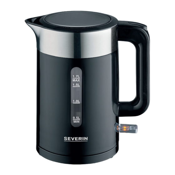 SEVERIN WK 9265 Mode D'emploi