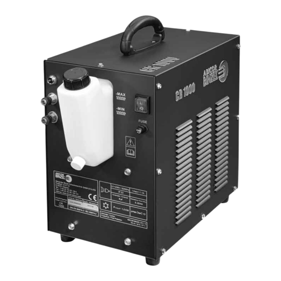 Abicor Binzel CR1000 Mode D'emploi