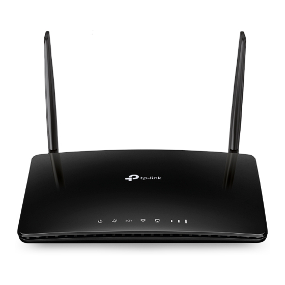 TP-Link Archer MR550 Guide D'installation Rapide