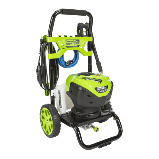 GreenWorks Pro GPW2200-1 Manuel De L'utilisateur