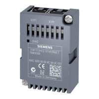 Siemens SENTRON SWITCHED ETHERNET PROFINET 7KM9300-0AE01-0AA0 Notice D'utilisation