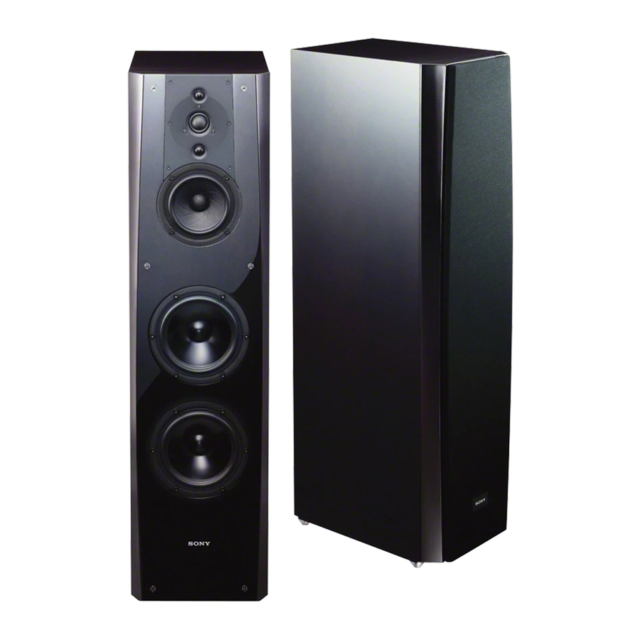 Sony SS-NA2ES Mode D'emploi