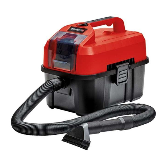 EINHELL TE-VC 18/10 Li - Solo Instructions D'origine