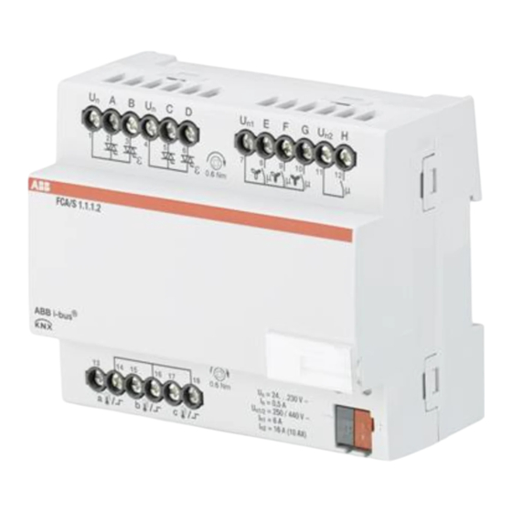 ABB i-bus KNX FCA/S Manuel Produit