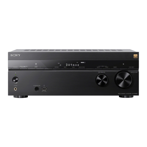 Sony STR-DN1080 Guide D'aide