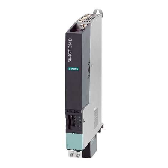 Siemens SIMOTION D4 5 Serie Manuel