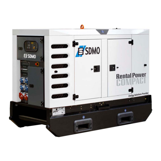 SDMO Rentral Power COMPACT Manuel D'instructions Original