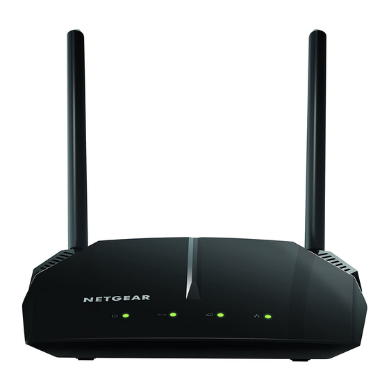 NETGEAR R6120 Connexions Et Guide De Démarrage Rapide