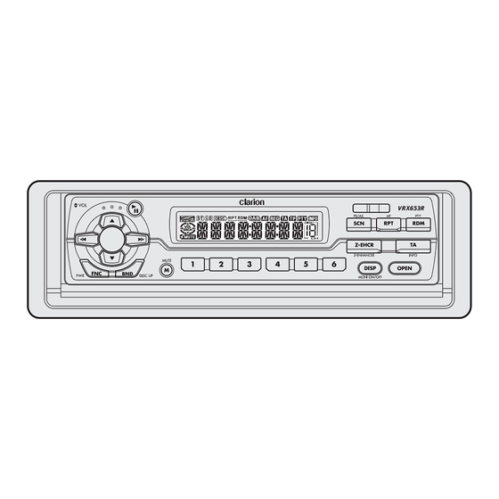 Clarion VRX653R Mode D'emploi