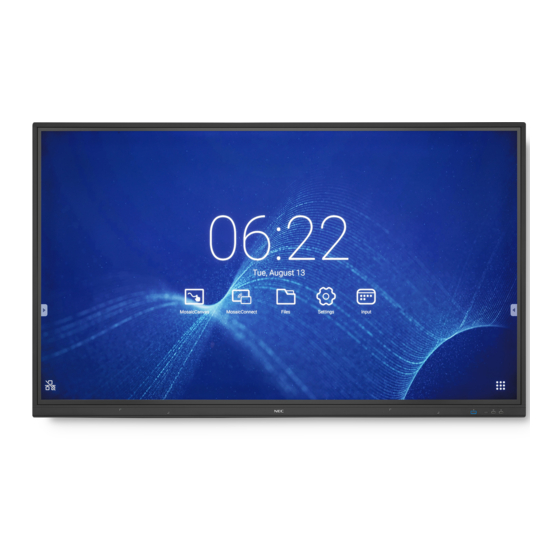 NEC MultiSync CB651Q Manuel D'utilisation