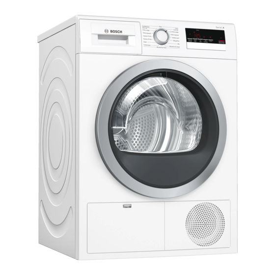 Bosch WTN85228FF Notice D'utilisation Et D'installation