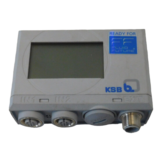 KSB PumpMeter Notice De Service / Montage