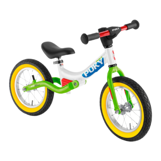 Puky LR 1 Ride Mode D'emploi