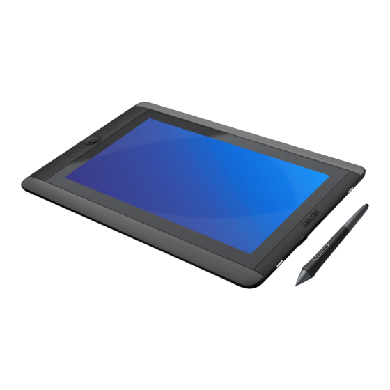 Wacom Cintiq 13HD Manuel De L'utilisateur