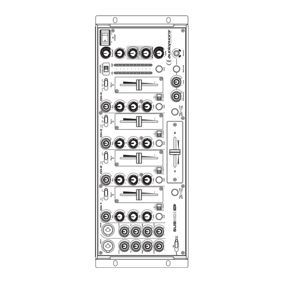 audiophony SUBMIX usb Guide De L'utilisateur