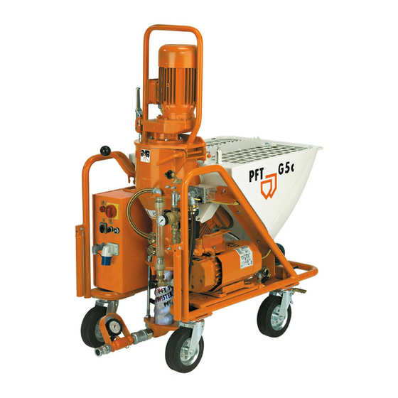 PFT G 5 c FU 230V Notice D'utilisation