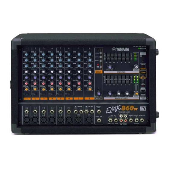 Yamaha EMX860ST Mode D'emploi