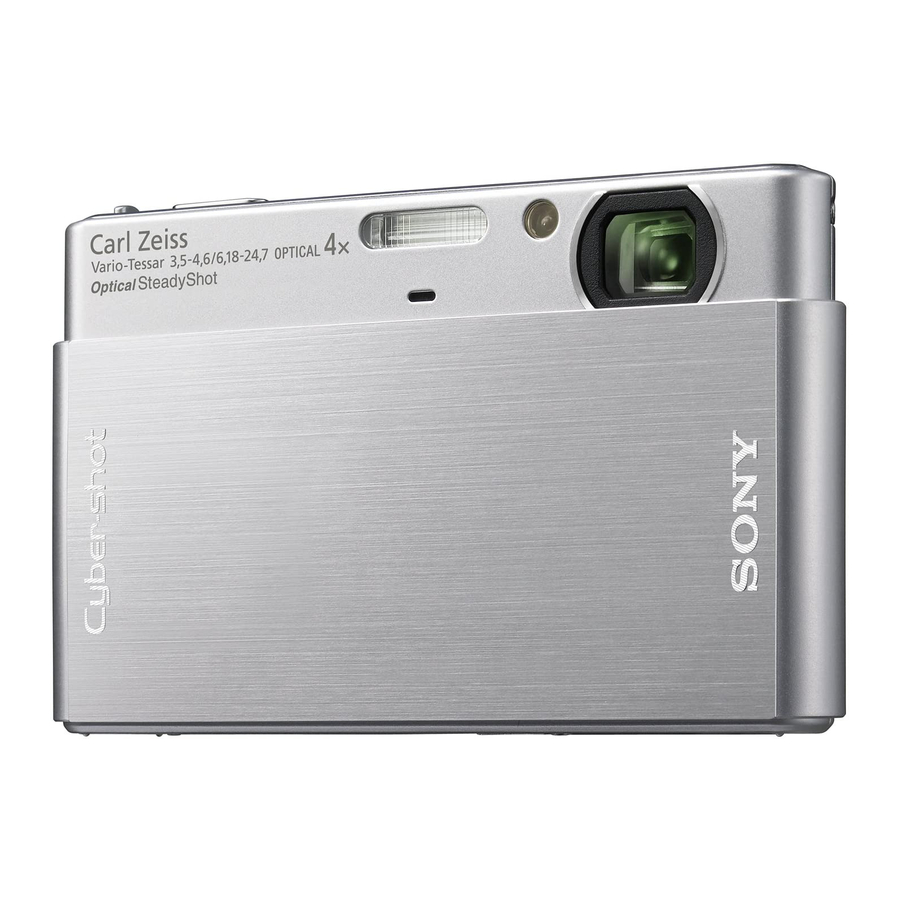 Sony Cyber-shot DSC-T700 Mode D'emploi