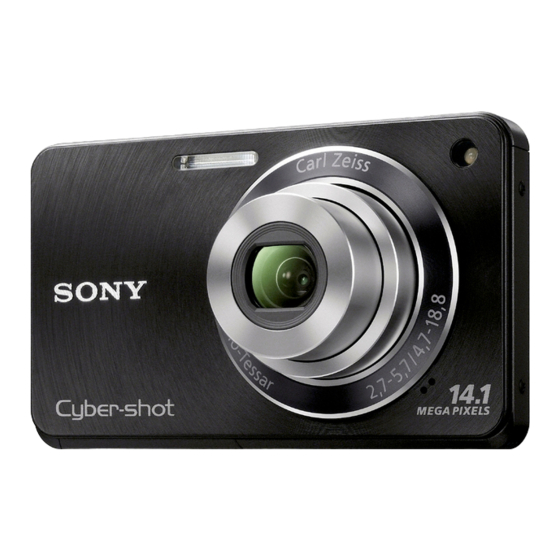 Sony Cyber-Shot DSC-W350 Mode D'emploi