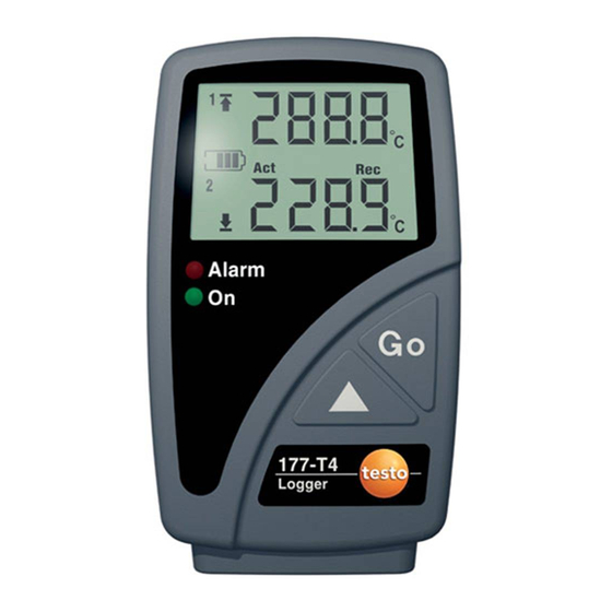 TESTO 177-T4 Mode D'emploi