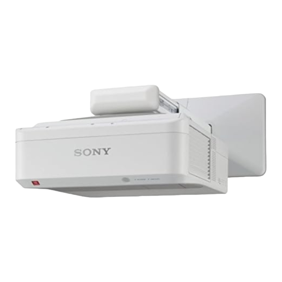 Sony VPL-SW526C Guide De Référence Rapide
