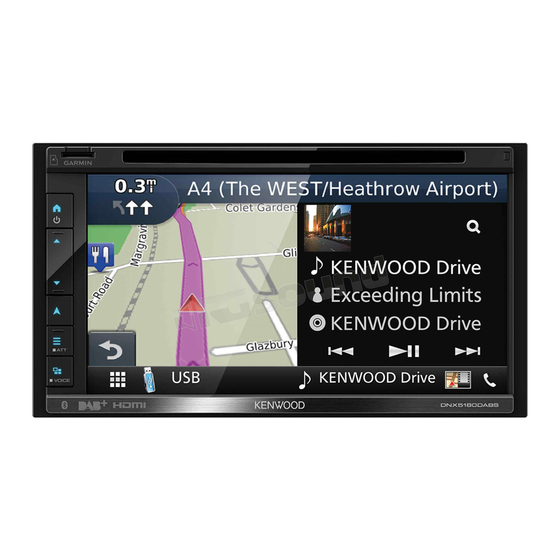 Kenwood DNX8180DABS Mode D'emploi