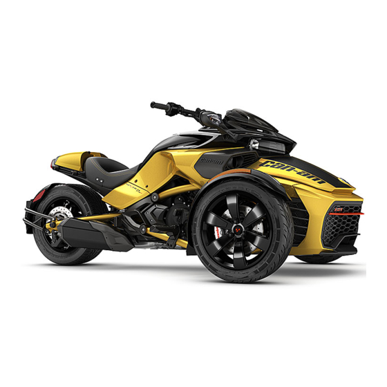 BRP Can-Am Spyder F3 Série Manuels