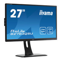 Iiyama ProLite E2783QSU Mode D'emploi