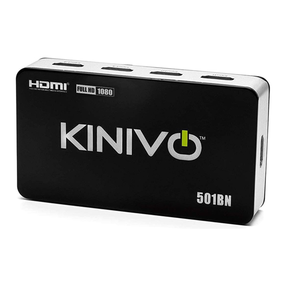 Kinivo 501BN Mode D'emploi