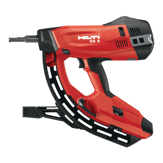 Hilti GX 3 Mode D'emploi