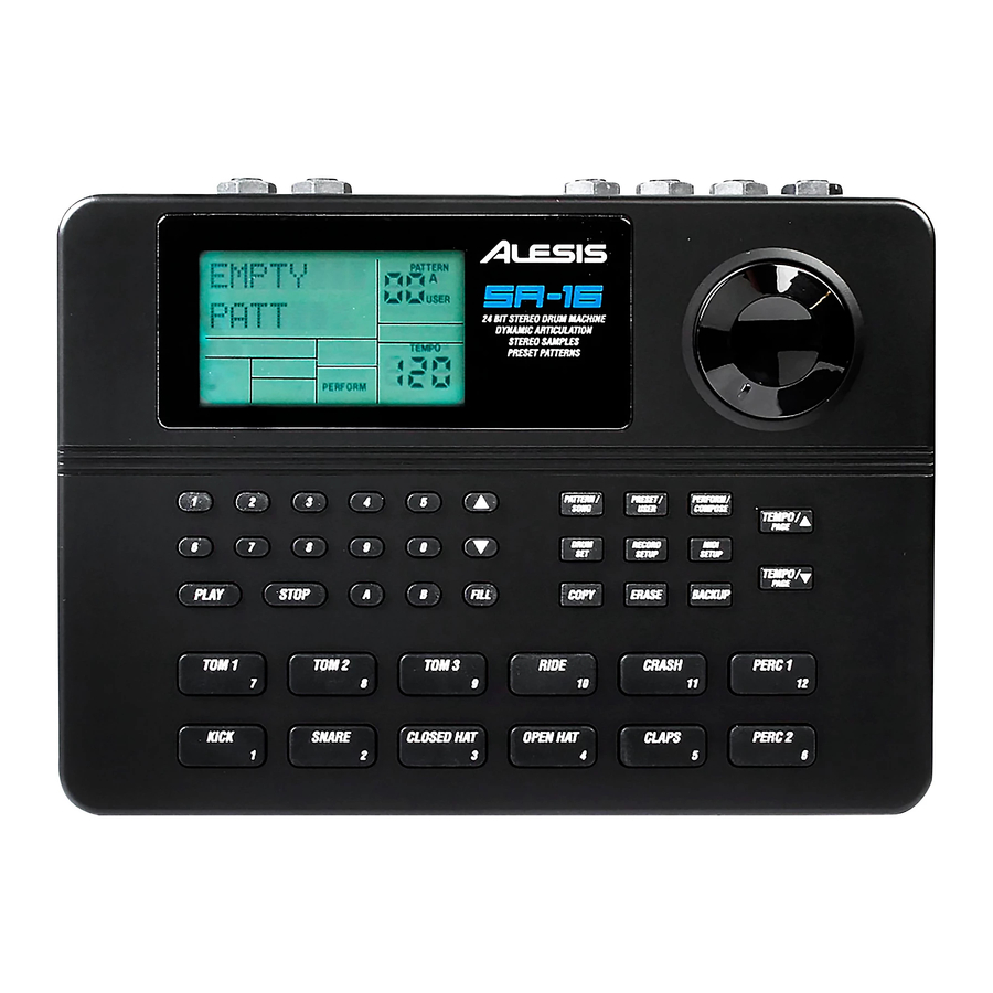 Alesis SR-16 Manuels