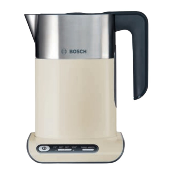 Bosch TWK86 Série Mode D'emploi