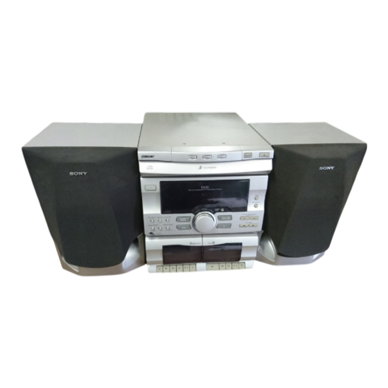 Sony MHC-GRX2 Mode D'emploi