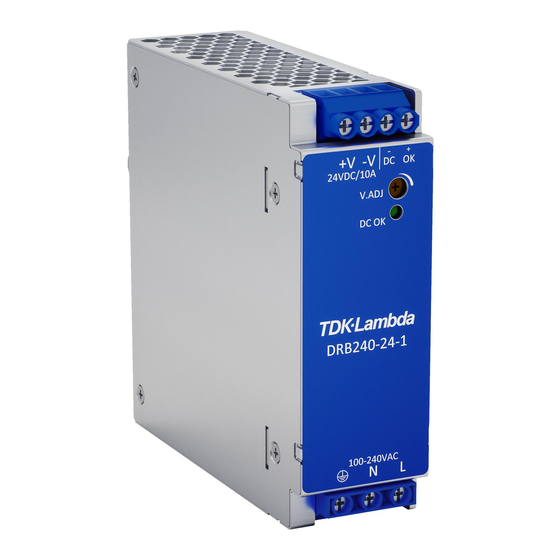 TDK-Lambda DRB240 Série Manuel D'utilisation