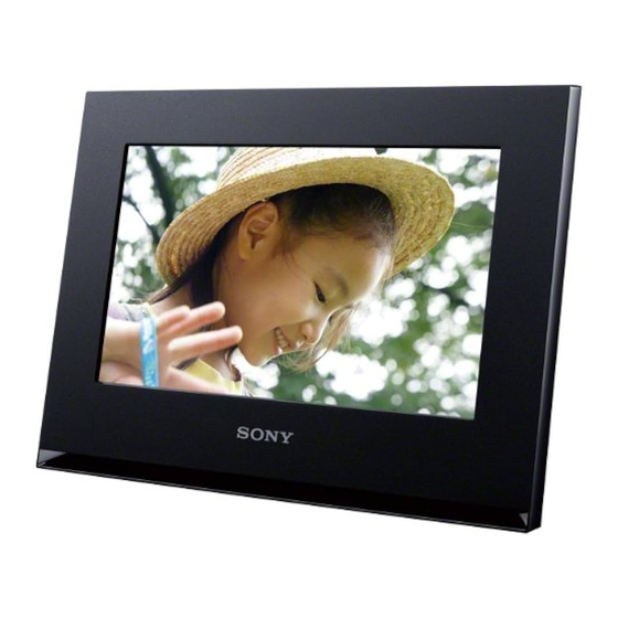 Sony S-Frame DPF-WA700 Manuel