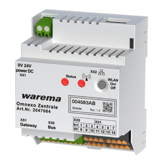 WAREMA Omnexo 2047064 Manuel D'utilisation Et D'installation