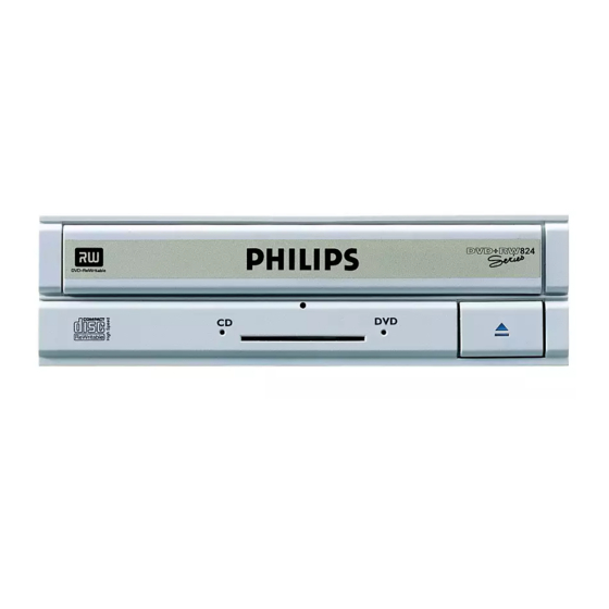 Philips DVDRW416K/30 Manuels
