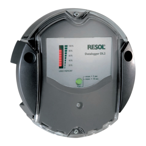 Resol Datalogger DL2 Manuel Version Courte