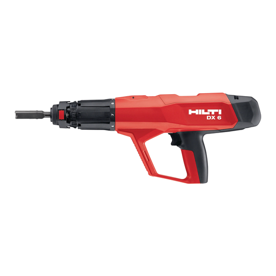Hilti DX 6 Mode D'emploi