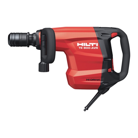 Hilti TE 800-AVR Mode D'emploi