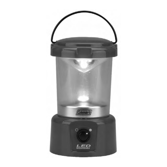 Coleman Classic LED Rechargeable Lantern Notice D'utilisation