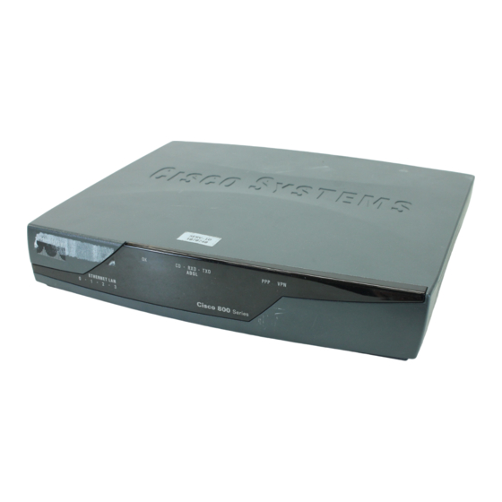 Cisco 850 Série Guide De Démarrage Rapide