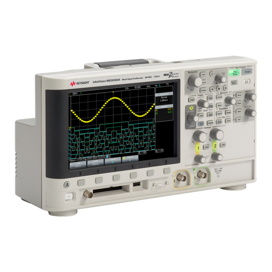 Keysight InfiniiVision 2000 X Série Manuels