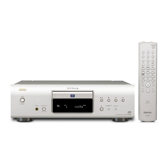 Denon DCD-1500AE Mode D'emploi