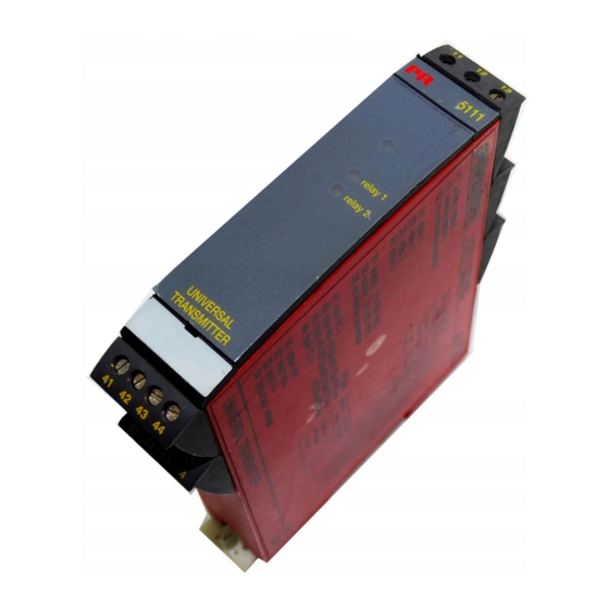 PR electronics 5111 Mode D'emploi